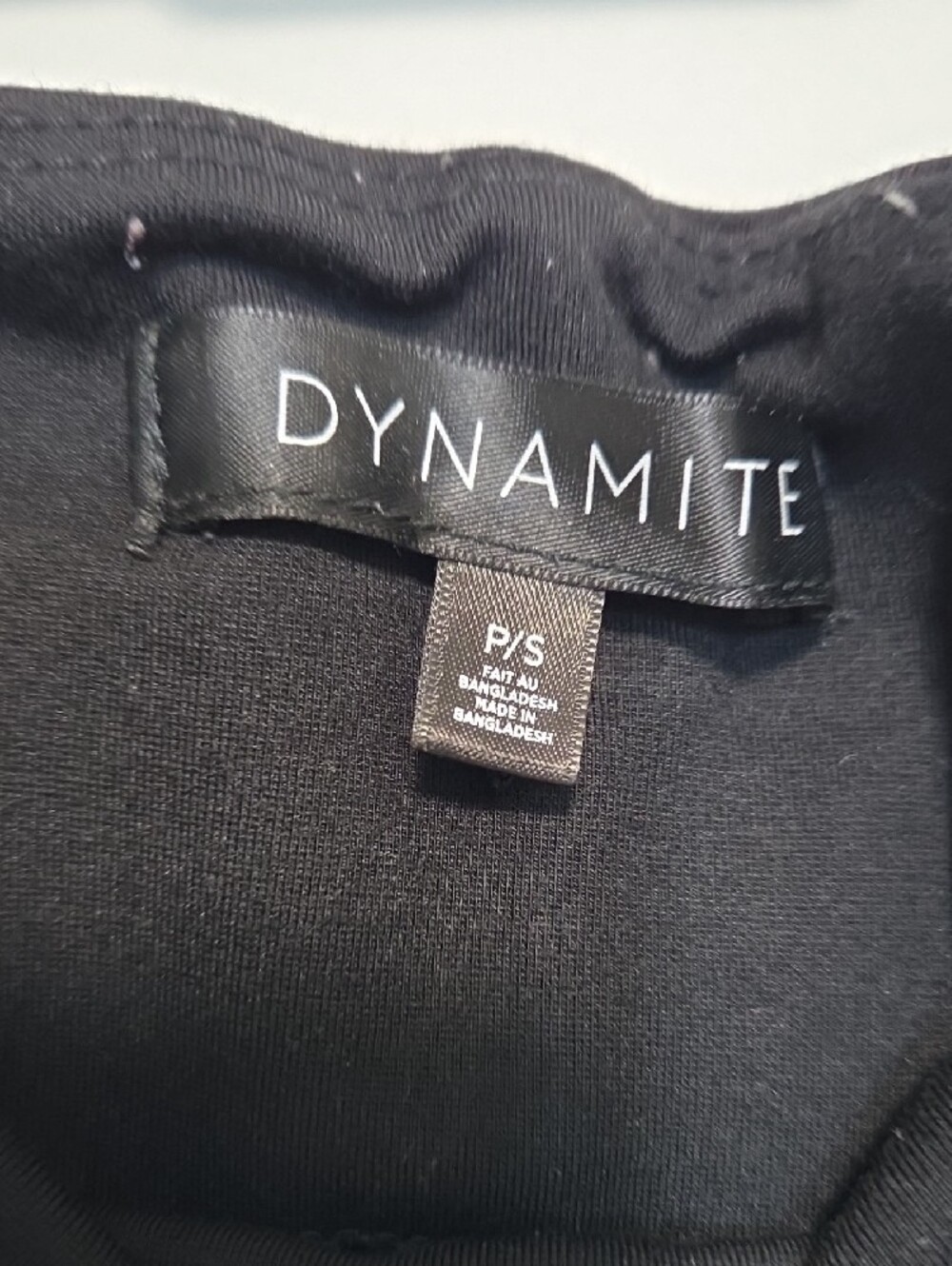 Dynamite Black Ribbed Top - Picture 2 of 6